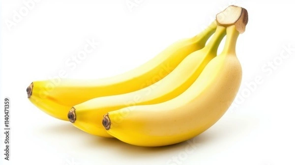 Obraz Banana, white isolate background