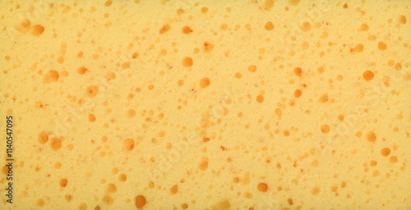 Obraz Yellow porous cleaning sponge texture close up background