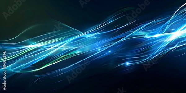 Fototapeta abstract blue background with lines