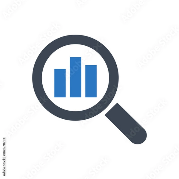 Fototapeta Data Analytics Search Icon