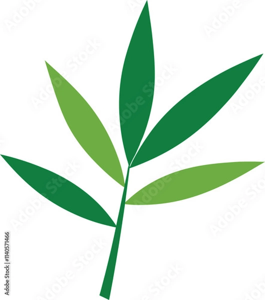 Fototapeta bamboo-leaf vector art