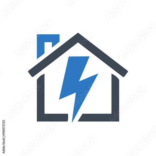 Obraz Home Energy Lightning Icon