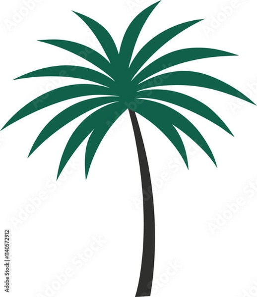 Fototapeta palm tree silhouette