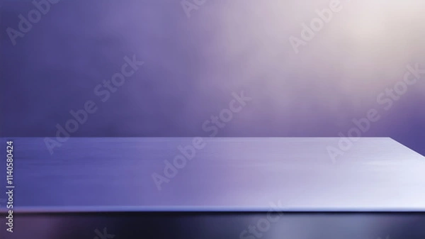 Obraz Empty purple table, studio background. Product display, mockup.