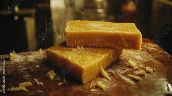 Fototapeta cheese and bread