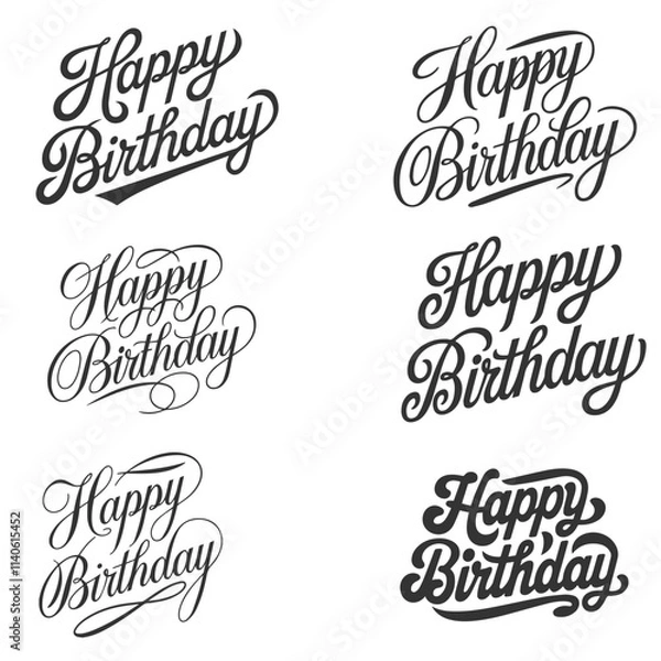Fototapeta Happy birthday concept vector
