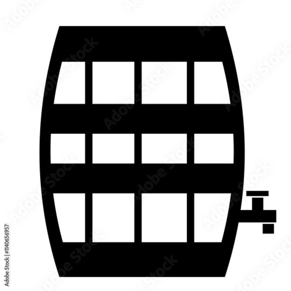 Obraz Rain barrel with spigot