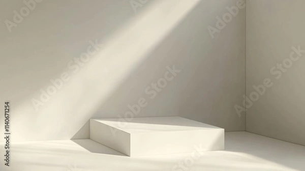 Fototapeta Minimalist Gray Canvas with Soft Gradient Light