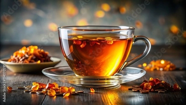 Obraz Stunning Glass Tea Cup Photography: Elegant Teacup Images for Websites & Blogs
