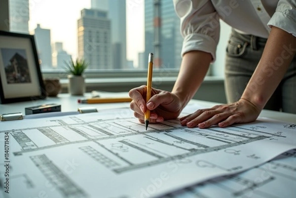 Obraz Architect at Work