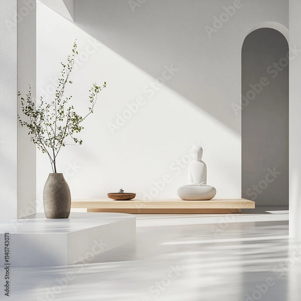 Fototapeta 깔끔한 젠 스타일