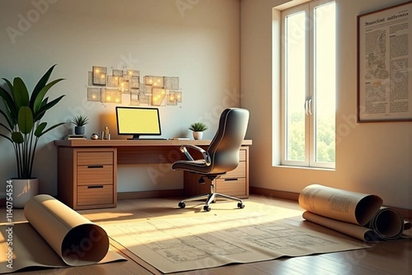 Obraz Architect's Workspace