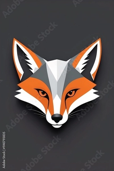 Obraz red fox cartoon