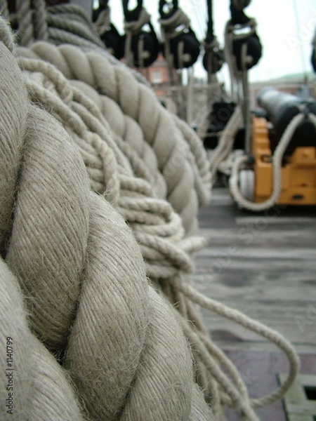 Obraz hms victory ship ropes