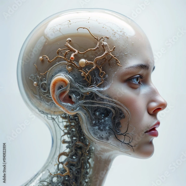 Obraz futuristic artificial bio robot