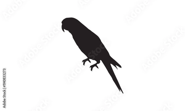 Fototapeta crow on a white background
