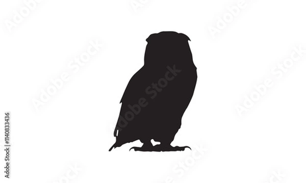 Obraz eagle silhouette vector