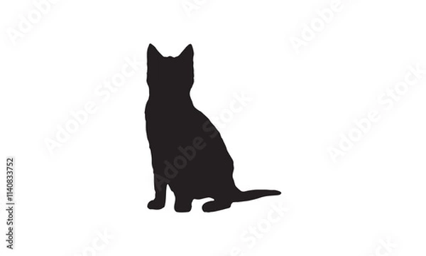 Obraz silhouette of a cat