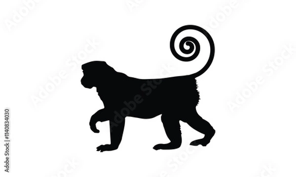Obraz silhouette monkey