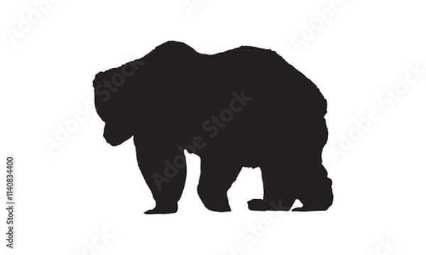 Obraz silhouette of gorilla