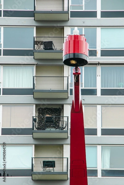 Obraz Red street lamp