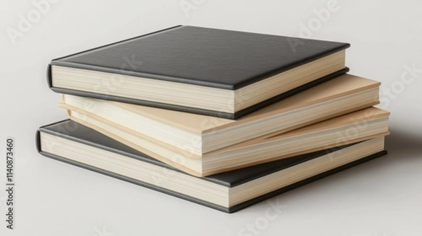 Fototapeta A work environment with a notebook for notes and notes.