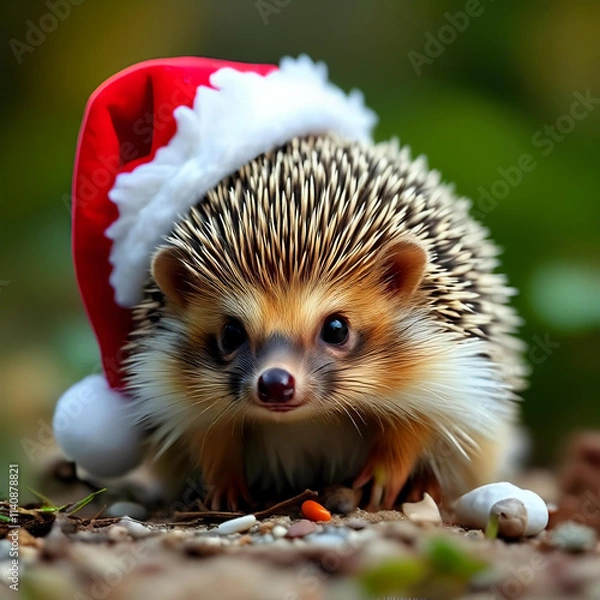Obraz Erizo Papá Noel.