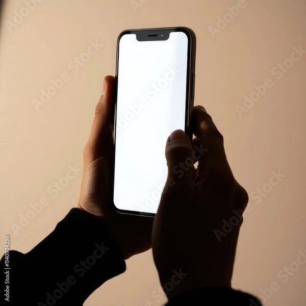 Obraz Smartphone with Blank Screen for Custom Branding