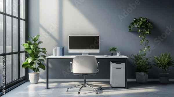 Fototapeta Perfectly crafted designs with luxurious gradients and clean lines, ideal for enhancing workspaces with simplicity and style.