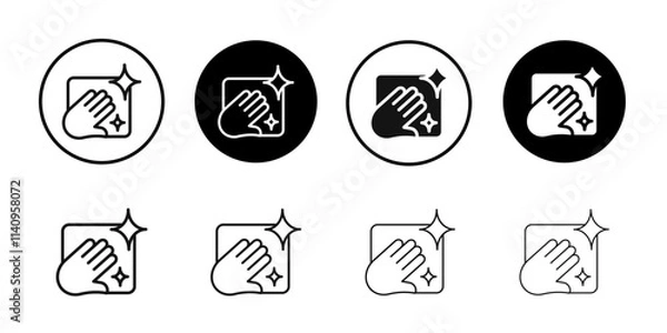 Obraz clean surface icon Simple thin outline