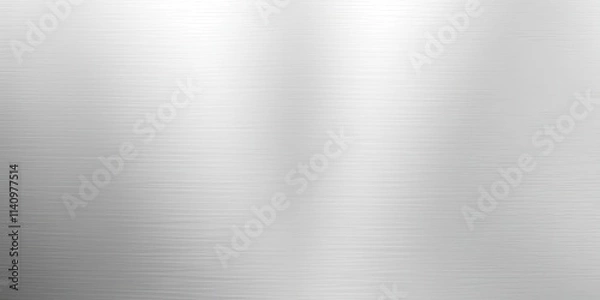 Obraz Silver metallic texture with a sleek, polished finish, perfect for modern and industrial design projects, industrial, shiny, silver texture
