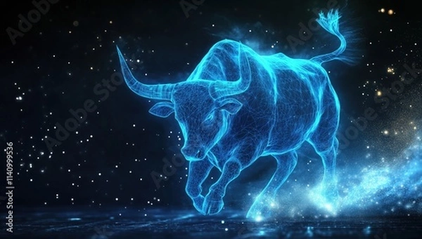 Obraz blue energy taurus