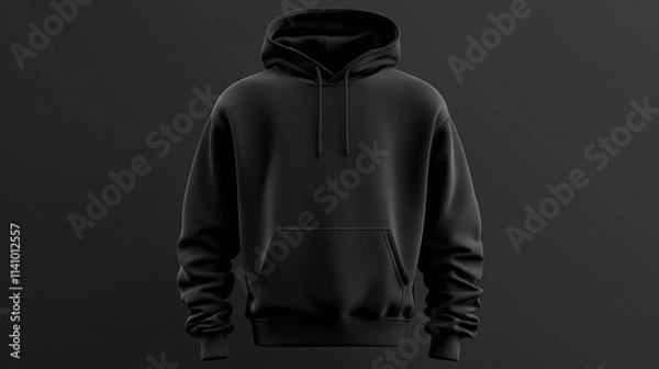 Obraz 3d hoodie mockup
