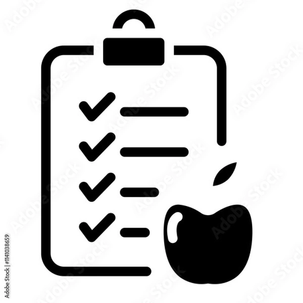Obraz Diet plan icon