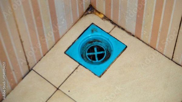 Obraz Dirty Bathroom Drain