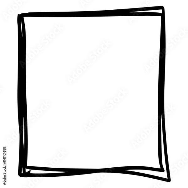 Fototapeta square frames hand drawn