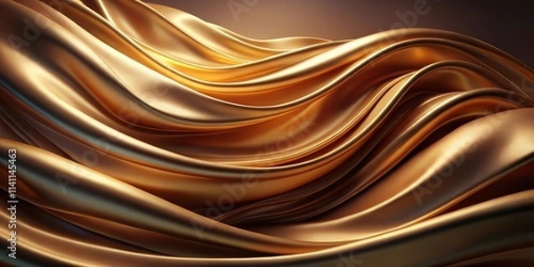 Fototapeta Abstract background of luxurious cloth with flowing waves , luxury, abstract, background, cloth, liquid, wave, wavy, folds, elegant