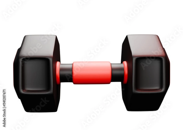 Obraz 3D low poly gym equipment icon