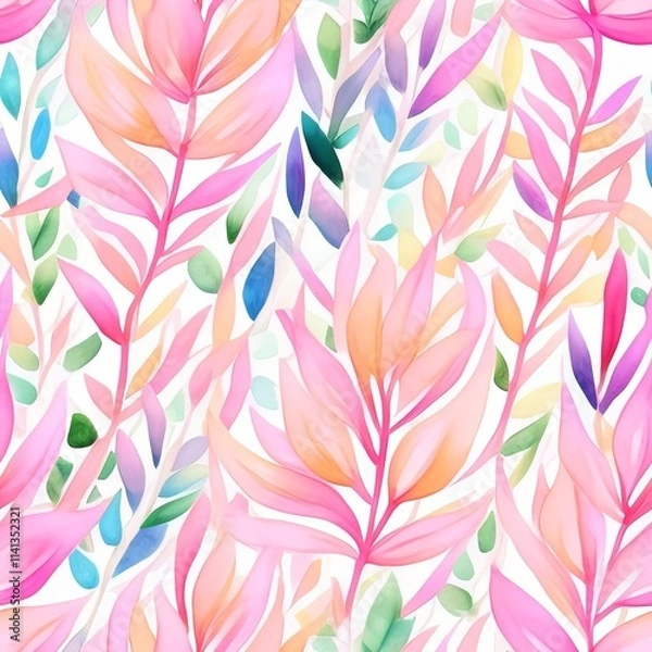 Fototapeta Colorful Abstract Seamless Geometric Pattern Background Texture Design Vector Print Wallpaper

