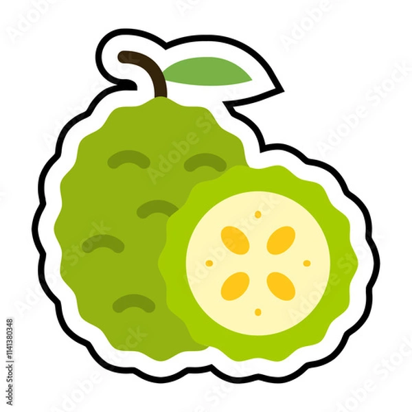 Obraz Jackfruit Sticker Icon