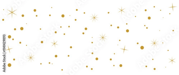 Obraz キラキラの金色の雪