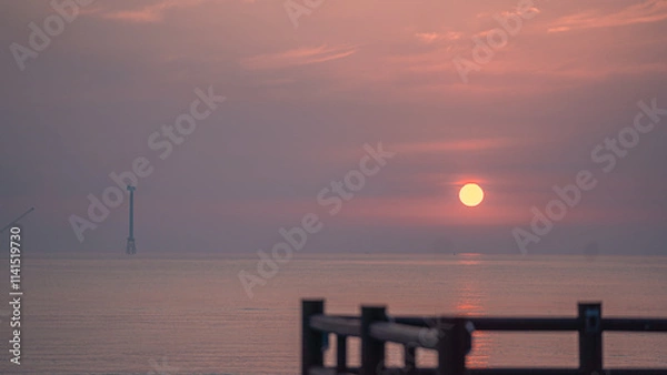 Obraz sunset over the sea