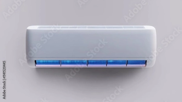 Obraz Modern air conditioning unit mounted on a wall.
