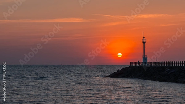 Obraz sunset over the sea