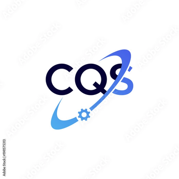 Obraz CQS logo connected with gears
