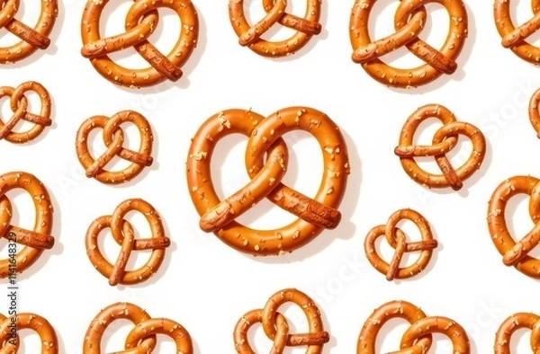Obraz pattern with pretzels