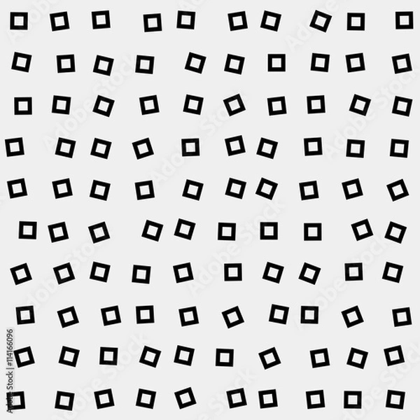 Fototapeta Geometric simple monochrome minimalistic vector pattern, rectangles or squares,