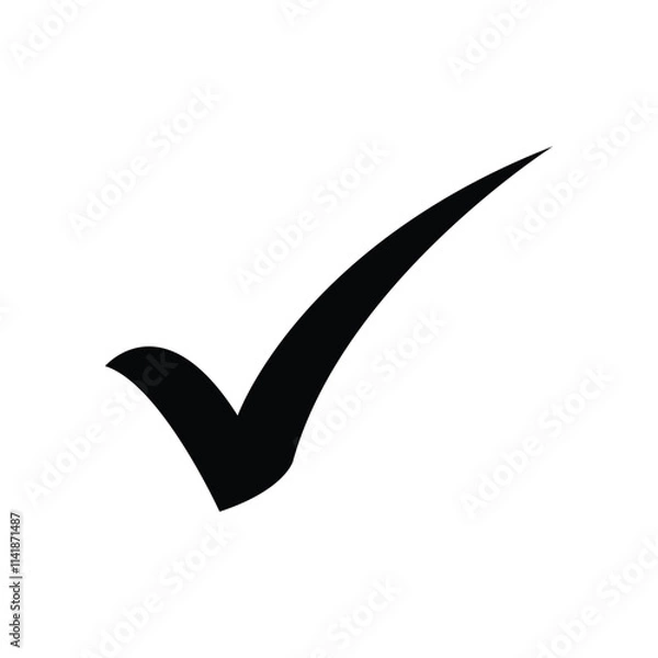 Obraz Check Mark vector icon isolated on white background