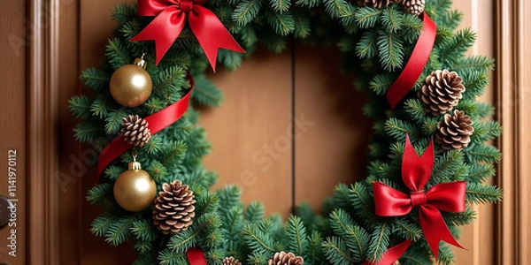 Obraz Charming Christmas Wreath