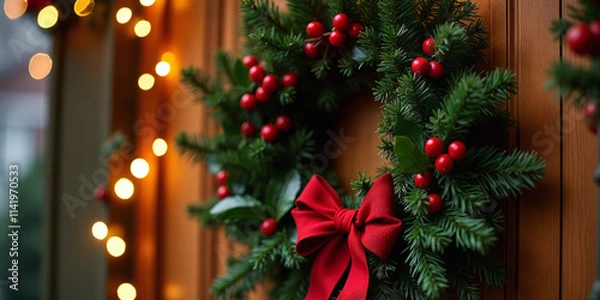 Obraz Charming Christmas Wreath